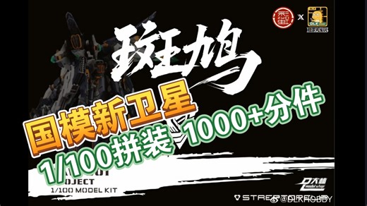 【模型资讯】国模新卫星「斑鸠」迪雷克模玩出品：1/100拼装模型，1000 零件，大林模型代工生产