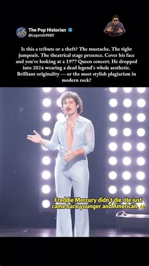 Benson Boone is wearing Freddie Mercury's entire personality. And it's working. #BensonBoone