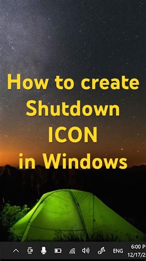 Create a One‑Click Shutdown Button on Windows