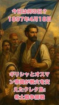 今日は何の日？ 1897年4月18日、ギリシャとオスマン帝国が戦火を交えたクレタ島。希土戦争開戦 #歴史 #戦史 #history