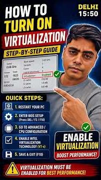 How to Turn On Virtualization in Dell Laptop? ⚡ | Enable VT in BIOS | How To Enable Virtualization