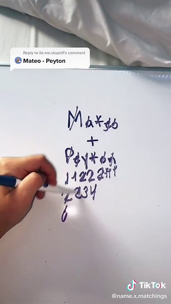 name.x.matchings on TikTok