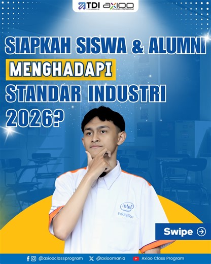 Axioo Class Program | Axioo Class Program kembali membuka peluang buat kamu yang ingin merasakan atmosfer dunia kerja nyata. Ada dua jalur yang bisa dipilih: •... | Instagram