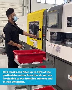 My colleague Andrea Khanjin and I are at Jomi Engineering Services and O2 Canada to thank them for stepping up to make the critical filters for N99 masks. These items are invaluable to Ontarians who need them, and we cant thank them enough for making sure they get to our frontlines. | FordNation