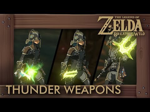 Zelda Breath of the Wild - All Thunder Weapons (Complete Set Location)