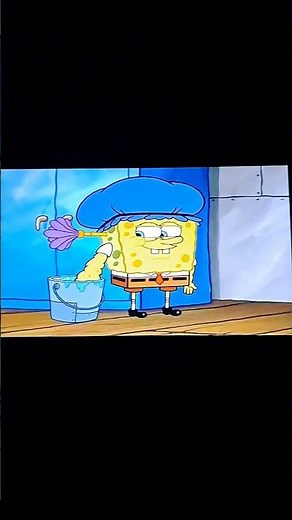 Spongebob Absorbing Water in Slow Mo