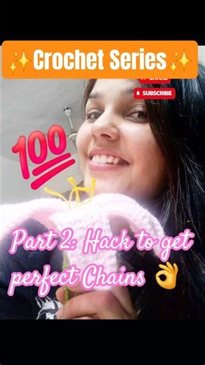 Crochet Chain Stitch for Beginners| Crochet flower series Part 2 🌸#crochet #crochetshorts #beginner