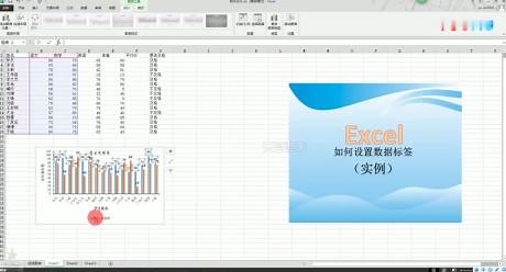 Excel中如何设置数据标签