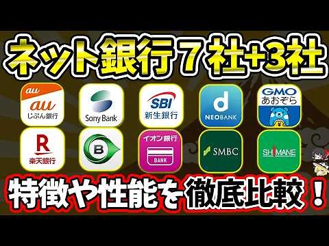 ネット銀行を選ぶならここ！10社比較で最強はどれ？