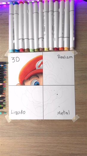 23K views · 1K reactions | Dibujando a Mario Bross en estilo 3D 朗 ..#mariobros #artofdrawing #pencildrawing #drawings #drawing #draw #art #arte #artoftheday #artist #pencil #sketch #sketchbook #portrait #artwork #designs #desenho #artgallery #dibujo #dibujos | Zarate Art | Facebook