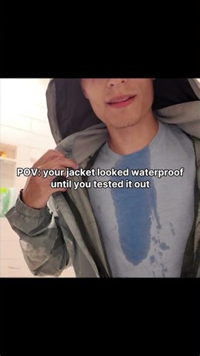 POV: Your Jacket Looked Waterproof Until You Tested It #BÆRSkin