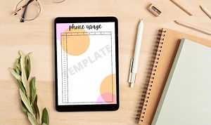 Printable Phone Usage Tracker Template | Digital Detox Log PDF | Daily Screen Time Monitor | Instant Download - Etsy