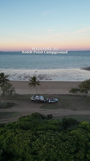 Notch Point Campground (Yarrawonga Park Reserve) is located in the town of Ilbilbie in North Queensland and has been raved about by thousands of travellers as the “best” free camp in QLD! So of course, we had to check this one out for ourselves! What do you think about this spot being rated as the best free camp in QLD? ⛺️🌊🐮 . . . #notchpoint #freecamping #queenslandcamping #offroadcaravan #landcruiser
