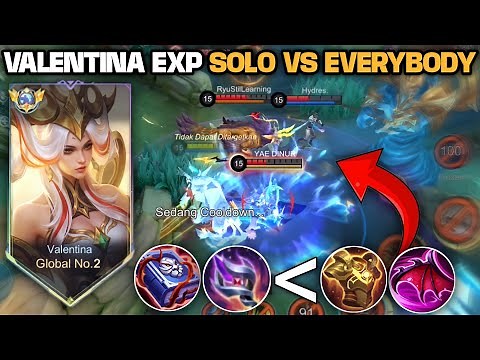 VALENTINA EXP COPY LUKAS + BUILD FULL TANK TERLALU OP!! COBAIN GUYS FIX JADI JAGO!! - MOBILE LEGENDS