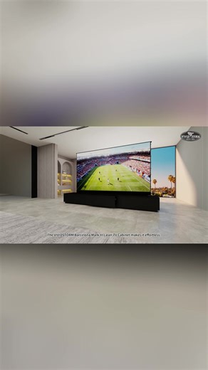 VIVIDSTORM Barcelona Mark III — Hidden Until You Need It One touch is all it takes. Watch your space transform into a full cinematic experience. Clean space. Premium design. Instant immersion. Would you add this to your home? 👀 #Vividstorm#HomeCinema#LuxuryLiving#SmartHome#ProjectorSetup