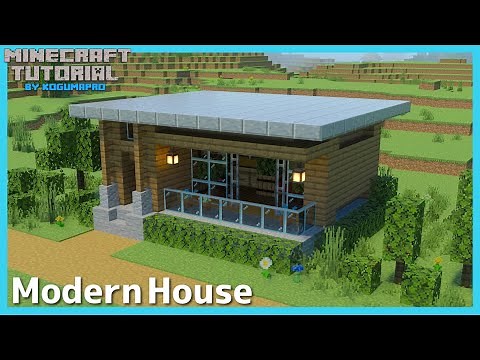 Minecraft：How to build spruce modern house.[minecraft tutorial]