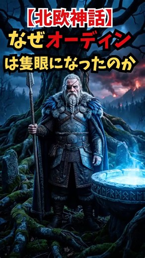👁️🌌 北欧神話：オーディン ― なぜ“隻眼”になったのか？