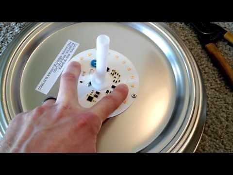 Commercial Electric 11" flushmount LED installation