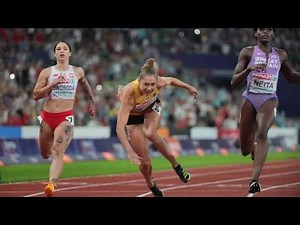 Gina Lueckenkemper defeated Mujinga Kambundji 10.99s🔥I Women's 100m Final Munich 2022