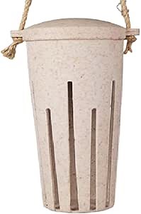 Bird Feeder for Indoors & Outdoors - Hanging - Earthy Sustainable Peanut Bird Feeder - Chaff - Sustainable