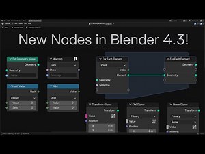 Blender 4.3 New Geometry Nodes!