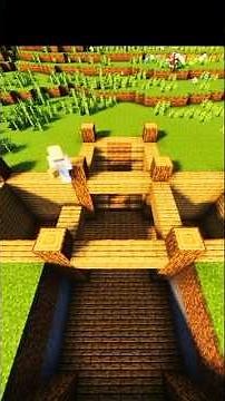 Ultimate Starter Base in Minecraft 🌱 | Compact Survival House + Auto Farm! #shorts #minecraft