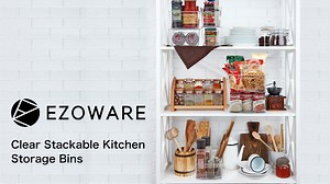 Watch EZOWare Kitchen Storage Bins Set on Amazon Live