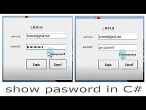 show password with checkbox in C#