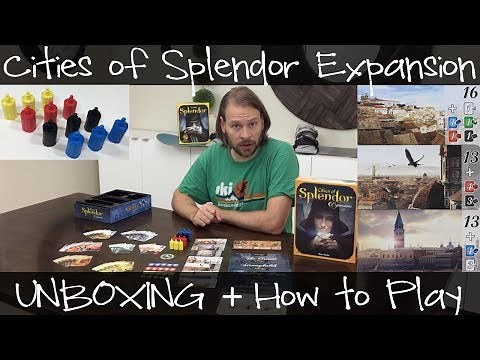 Cities Of Splendor Unboxing + How to Play || Splendor Expansion