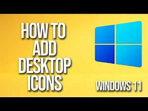 How To Add Desktop Icons Windows 11 Tutorial