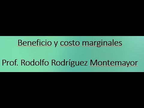 Beneficio marginal y Costo marginal