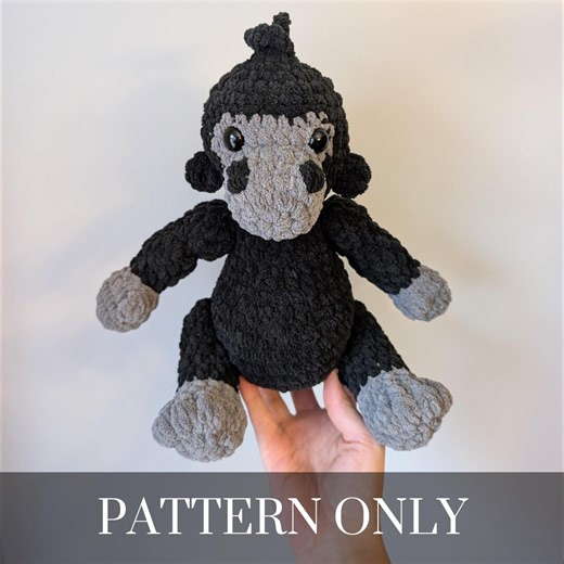 Crochet Gorilla Pattern – DIY Amigurumi Plush Fundraiser - Etsy UK