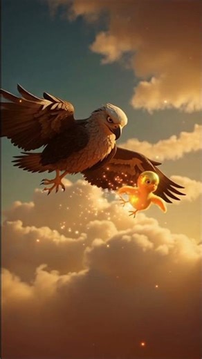 Eagle nest above clouds #eagles #nest #eggs #shorts #viral #story #facts #animallife #animation
