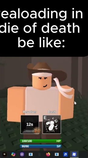 realoading revolver in die of death be like: