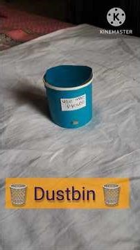 🗑dustbin craft paper 🗑#diy #craftyhome#artandcraft #trendingshorts#trendingshorts #craft#shorts#diy