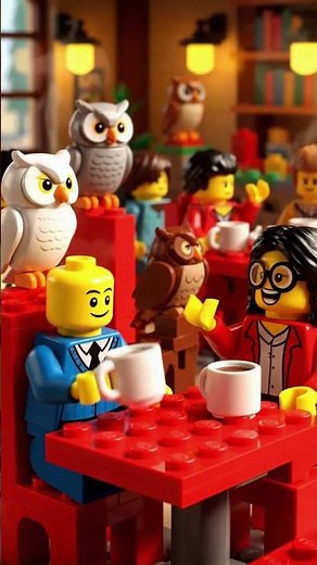 Coffee with Owls? Inside Japan's Weirdest Cafe! (LEGO) 🇯🇵