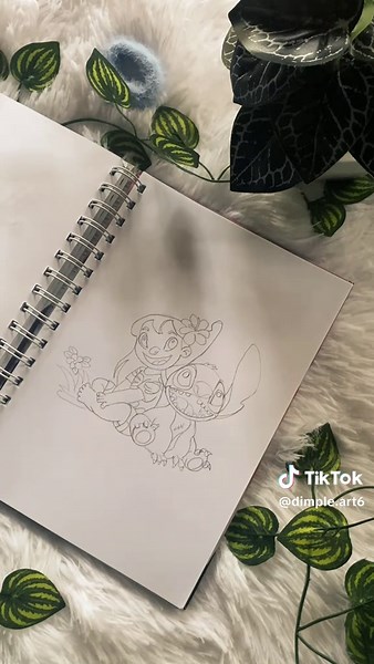 #stitch #foryoypage #foryou #trending #creatorsearchinsights #dimpleart #painting #drawing