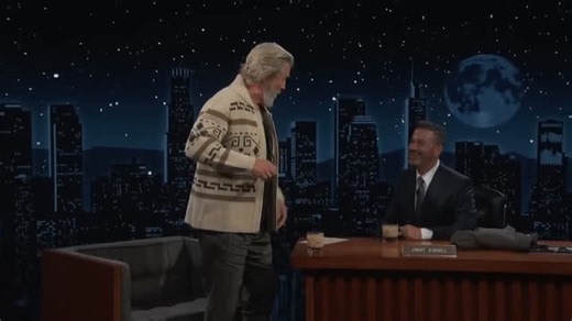 Jeff Bridges revives the Dude to call out ICE on Jimmy Kimmel Live