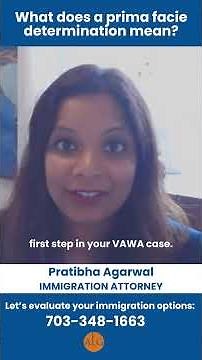 What does a prima facie determination mean?