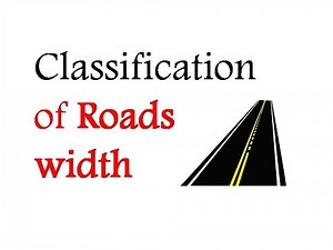 Classification of Roads width