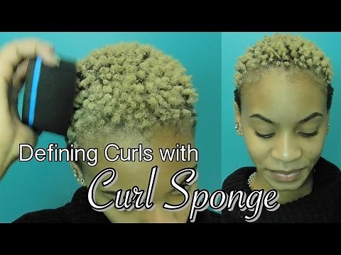 Defining TWA Curls Using Curl Sponge