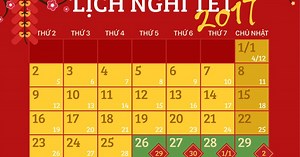 Bộ Lao động chính thức thông báo lịch nghỉ Tết Đinh Dậu 2017