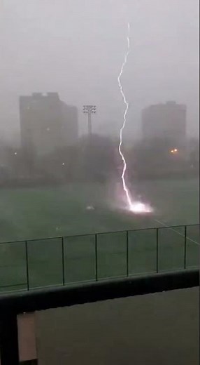 This Lightning Strike Was Way Too Close