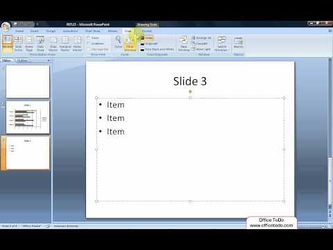 How to hide and show the "Slides" and "Outline" tabs on the left of the screen? | Powerpoint 2007