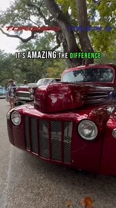 CUSTOM | 1947 Ford Pickup Truck TORQUED TRUCKS had the opportunity to check out this incredible transformation of a '47 Ford Pickup Truck with custom modifications! It’s amazing the difference removing the chrome verticals, deleting the bumper, and installing grill mesh made to this truck. By deleting trim and windshield wipers and painting the remaining trim, Kenny really transformed his 1947 @ford Pickup. He’s on American racing Racing Torque Thrust wheels. In the back, a clean roll pan, dual 
