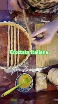 Crostata italiana ou tarte sablée à la compote de pêches 🍑