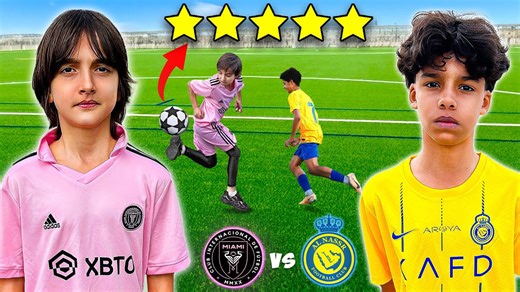 Mini MESSI VS Mini RONALDO !