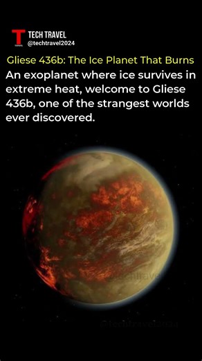 Gliese 436b: The Ice Planet That Burns 🔥❄️ #planet #space #astronomy #sceince