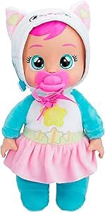 Cry Babies Tiny Cuddles Talents Daisy, Dressed Up As a Pop Star and Cries Real Tears, 9 Inch Baby Doll