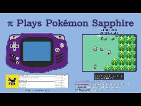CAN THE NUMBER π BEAT POKÉMON? | Pi Plays Pokémon Sapphire - Stream #723 Part 2